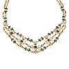 Draped Emerald and Diamond Necklace